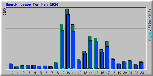 Hourly usage for May 2024