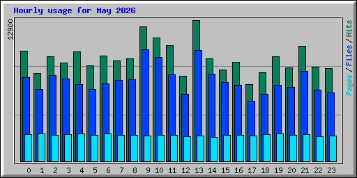 Hourly usage for May 2026